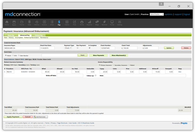 mdconnection claim